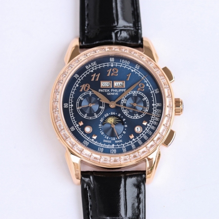 原版复刻 百达翡丽（Patek Philippe）超级复杂功能时计系列5270P升级版CH-29-535机芯 男士多功能机械手表