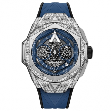 Hublot 宇舶 Big Bang Sang Bleu II 刺青男士机械腕表...