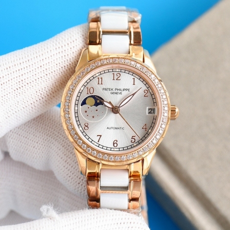 最佳奢侈腕表新品 百达翡丽PATEK PHILIPPE淑女珠宝系列女士月相机械腕...