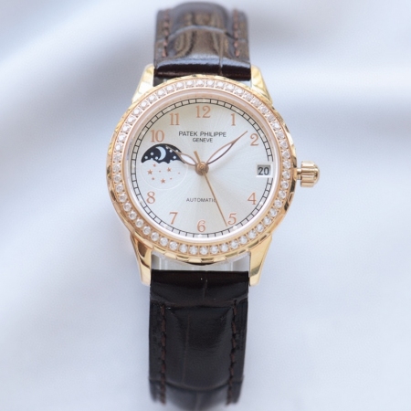 最佳奢侈腕表新品 百达翡丽PATEK PHILIPPE淑女珠宝系列女士月相机械腕...