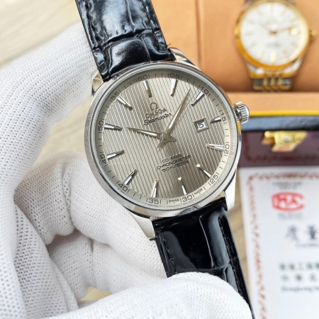 SKM出品  欧米茄（omega）海马系列经典三针男士全自动机械腕表 直径40m...