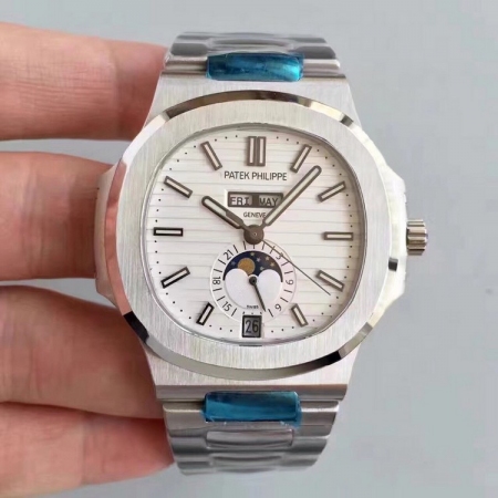 百达翡丽（Patek Philippe）鹦鹉螺系列男士全自动机械表 cal.32...