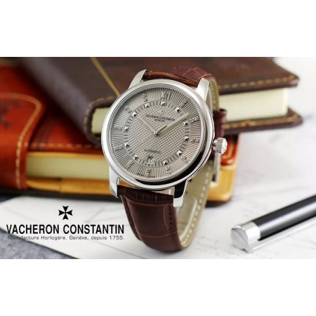 江诗丹顿（Vacheron Constantin）传承系列 瑞士三针全自动机械手...