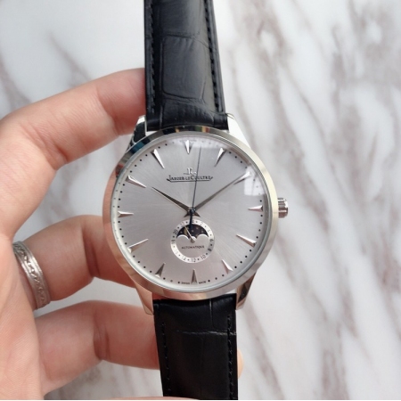 积家（Jaeger-LeCoultre）大师系列月相三针男士机械腕表