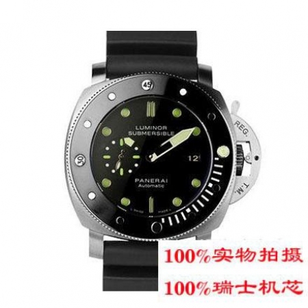 【沛纳海Panerai】ARKTOS潜水系列夜光指针秒针表圈金属拉丝表壳日志视窗胶带机械男表PNH-015